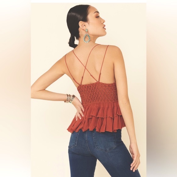 Free People Adella Cami Top Winding Roads NWT - Picture 2 of 7